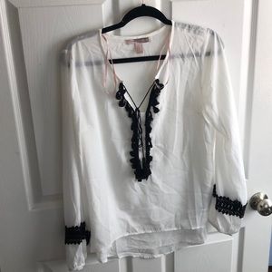 White Boho Blouse